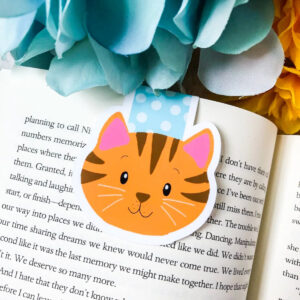 Orange Cat Magnetic Bookmark