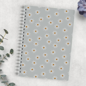 Grey Floral Reusable Sticker Book