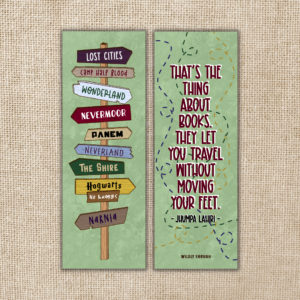 Fictional Places Signpost Bookmark