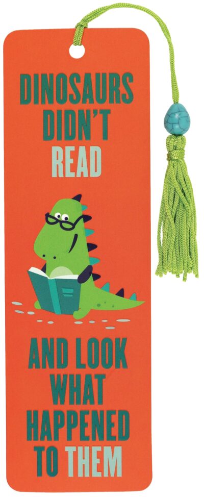 Dinosaurs Didn’t Read Beaded Bookmark